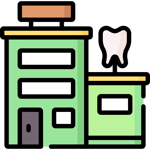 치과 진료소 Special Lineal color icon