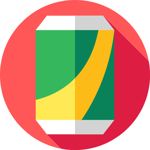 Soda Flat Circular Flat icon