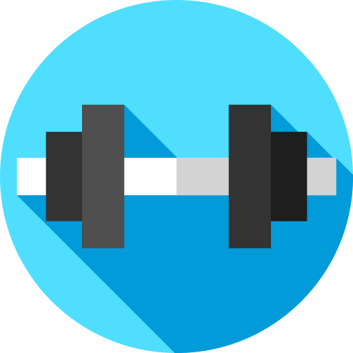 Gym Flat Circular Flat icon