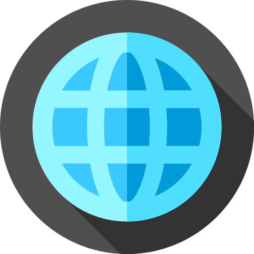 internet Flat Circular Flat icona