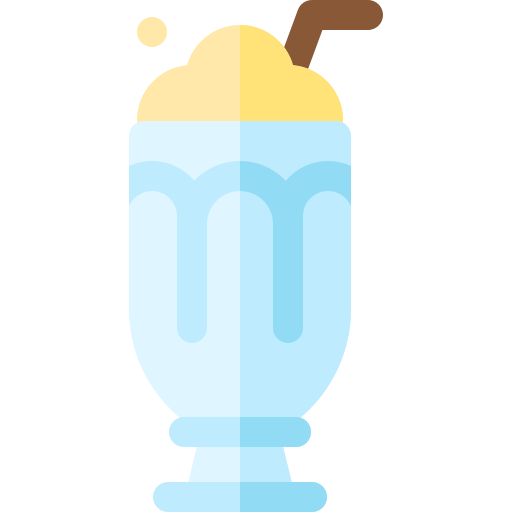 napój mleczny Basic Rounded Flat ikona