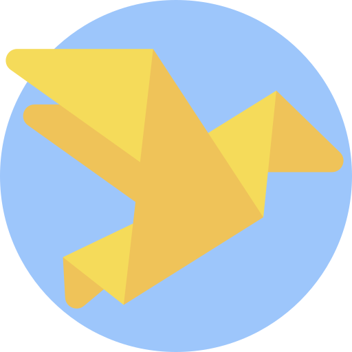 Origami Detailed Flat Circular Flat icon