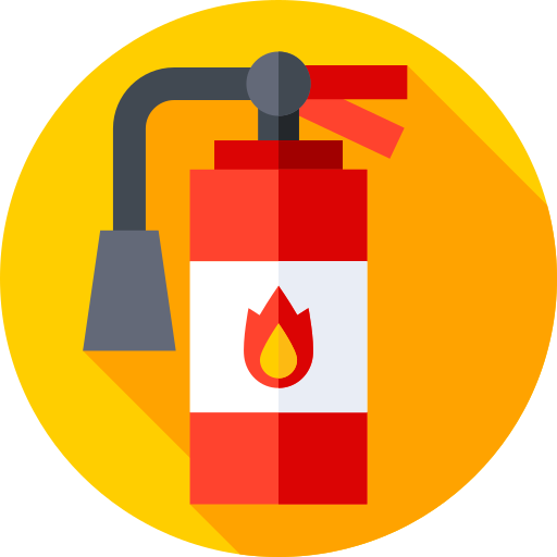 Fire extinguisher Flat Circular Flat icon