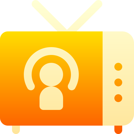 televisión Basic Gradient Gradient icono