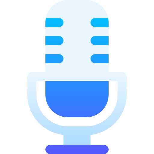 microphone Basic Gradient Gradient Icône