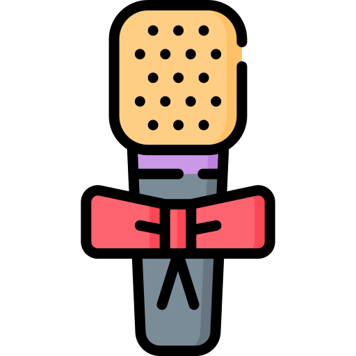 microfono Special Lineal color icona