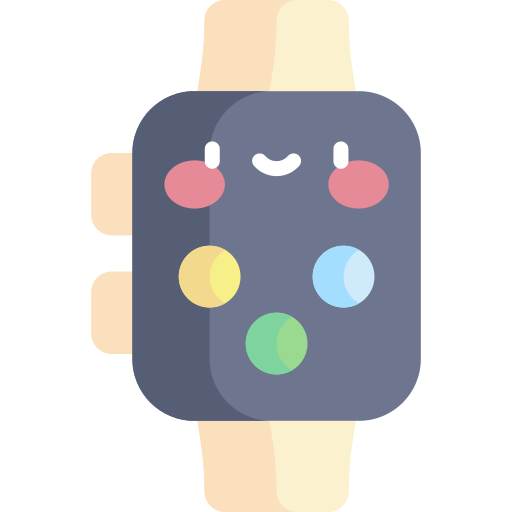 smartwatch Kawaii Flat icoon