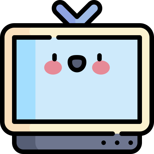 fernseher Kawaii Lineal color icon