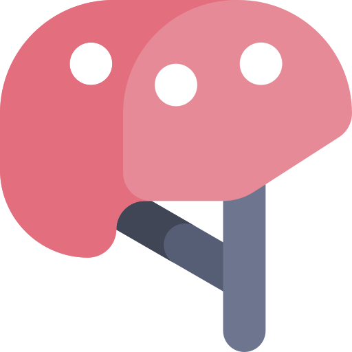 Helmet Kawaii Flat icon