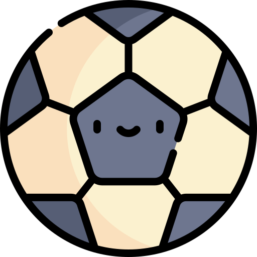 Футбольный Kawaii Lineal color иконка
