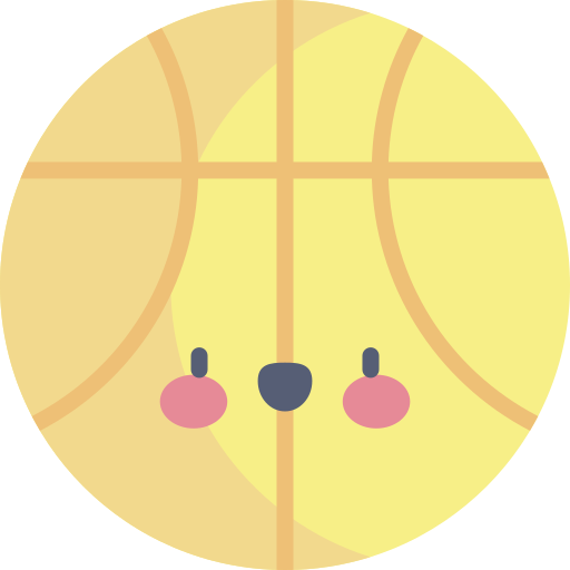 basketball Kawaii Flat Icône