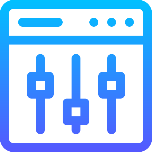 Mixer Basic Gradient Lineal color icon