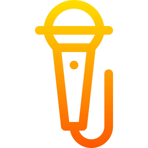 Microphone Basic Gradient Lineal color icon