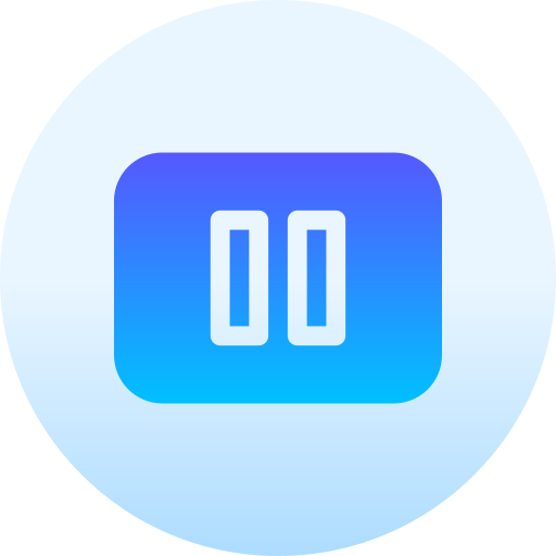 一時停止 Basic Gradient Circular icon