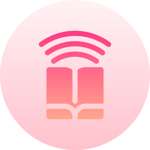 audio libro Basic Gradient Circular icono