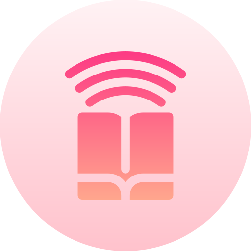 Audiobook Basic Gradient Circular icon