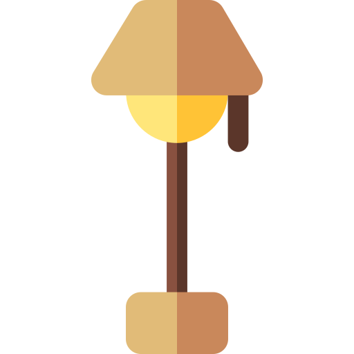 lámpara de piso Basic Rounded Flat icono