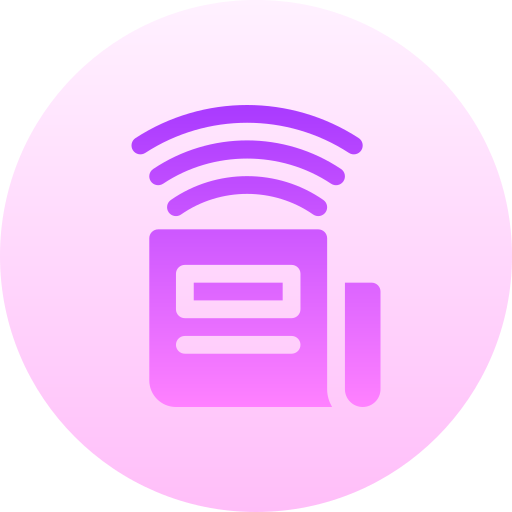 News Basic Gradient Circular icon