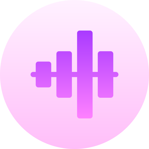 오디오 웨이브 Basic Gradient Circular icon