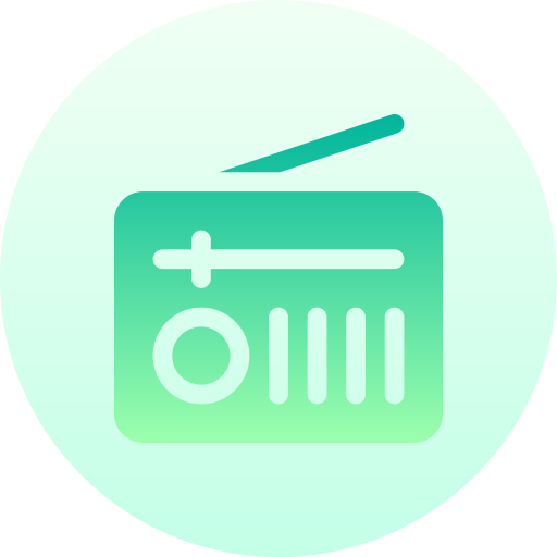 radio Basic Gradient Circular icona