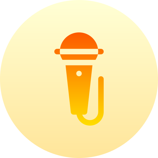 microfono Basic Gradient Circular icona