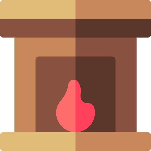 Fireplace Basic Rounded Flat icon