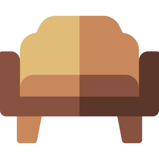 ソファー Basic Rounded Flat icon