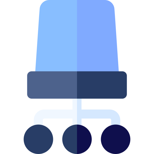 책상 의자 Basic Rounded Flat icon