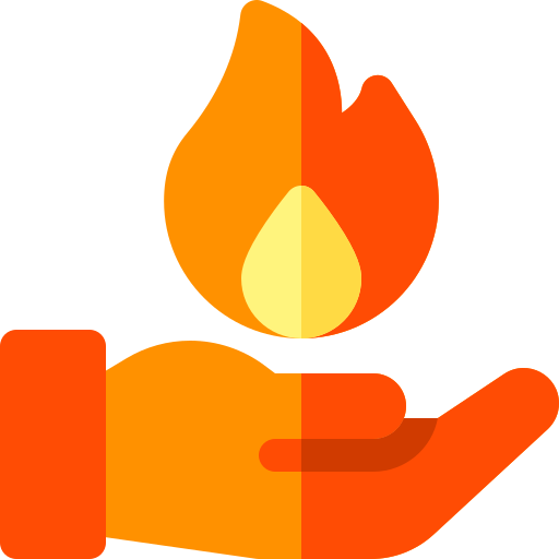 fuego Basic Rounded Flat icono