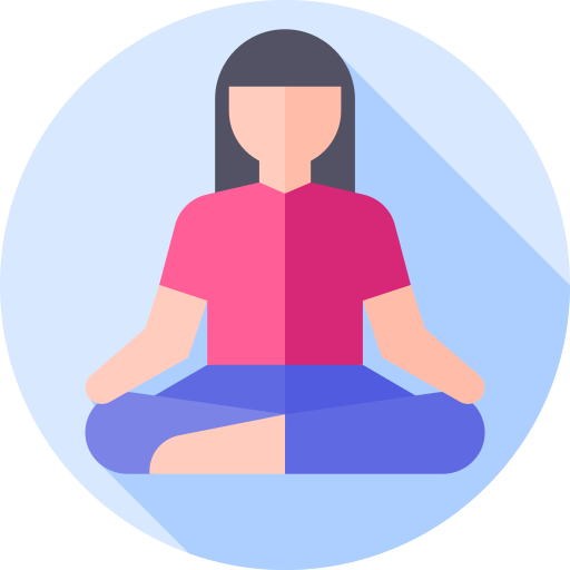 yoga Flat Circular Flat icoon