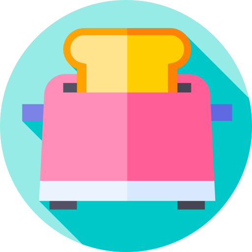 toaster Flat Circular Flat icon