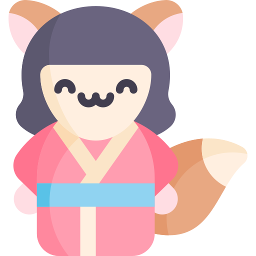 kitsune Kawaii Flat icon