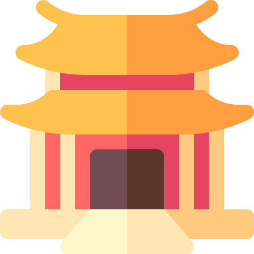 Храм Конфуция Basic Rounded Flat иконка