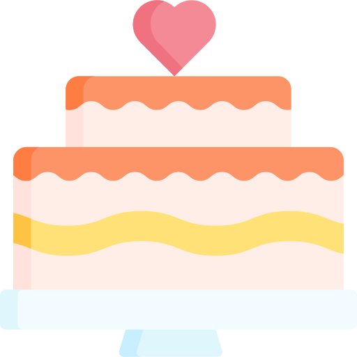 pastel de bodas Special Flat icono