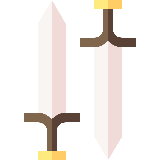 zwaarden Basic Straight Flat icoon