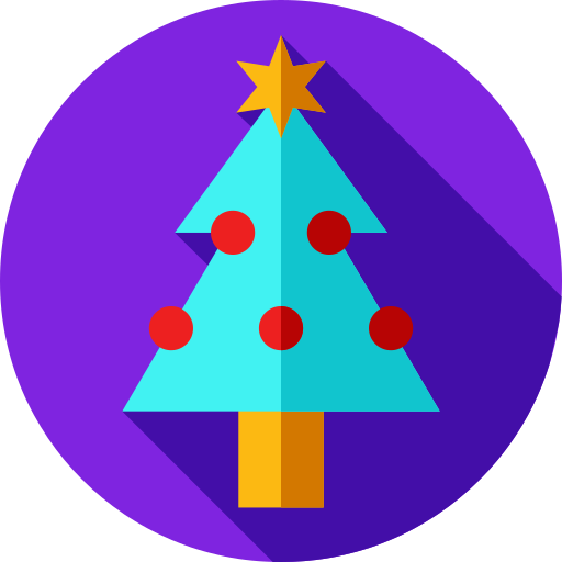クリスマスツリー Flat Circular Flat icon