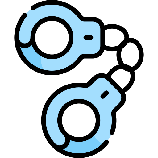 Handcuffs Kawaii Lineal color icon