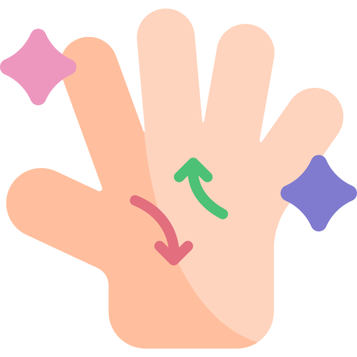 Hand reading Kawaii Flat icon