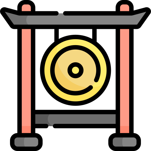 gong Kawaii Lineal color icoon