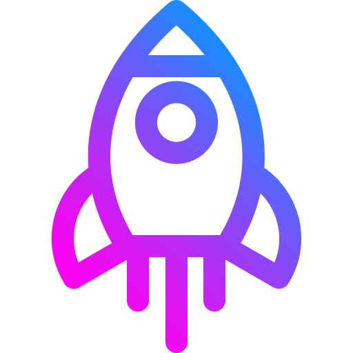 lanzamiento de cohete Generic Gradient icono