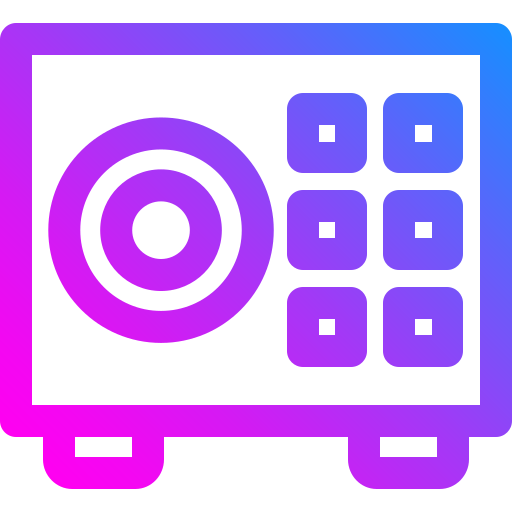 cassetta di sicurezza Generic Gradient icona
