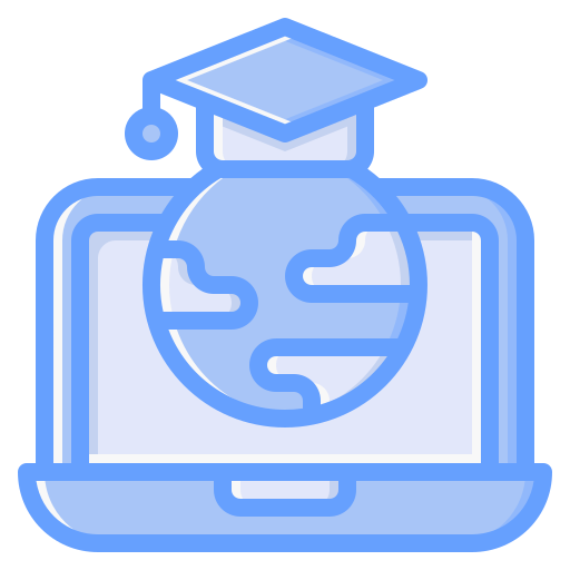 Global learning Generic Blue icon