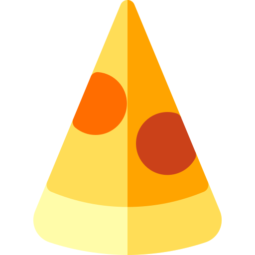 fetta di pizza Basic Rounded Flat icona