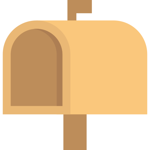 brievenbus Dinosoft Flat icoon