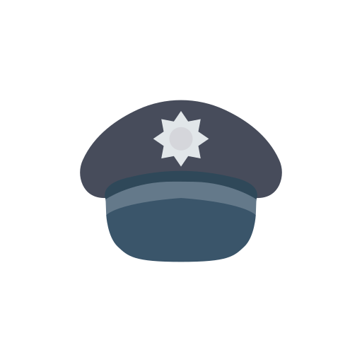 polizeimütze Dinosoft Flat icon