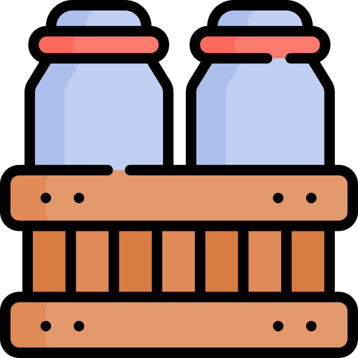 melk tank Kawaii Lineal color icoon