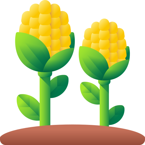 maíz 3D Color icono