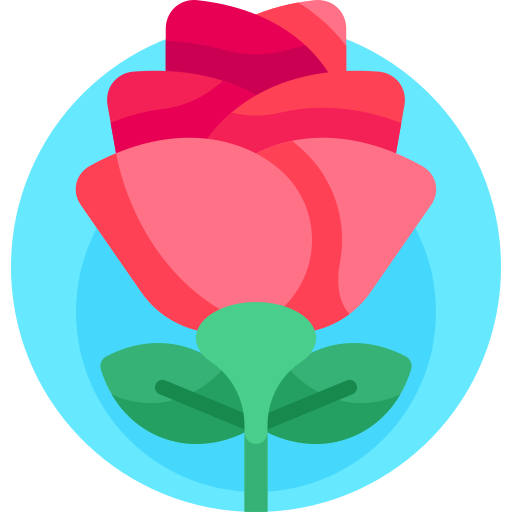 rosa Detailed Flat Circular Flat icona