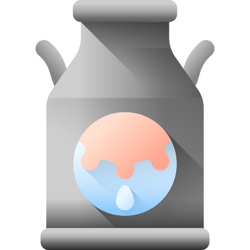 우유 탱크 3D Color icon