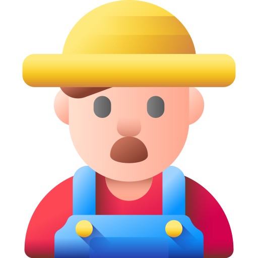 farmer 3D Color icon